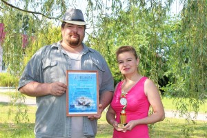 победители в номинации «Музыкальная семья»  - Иван и Алеся Русецкие