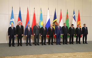 Удзельнікі пасяджэння Савета кіраўнікоў дзяржаў СНД