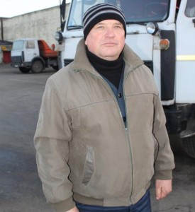 Амаль 30 за рулём МАЗа працуе Сяргей Шаблоўскі