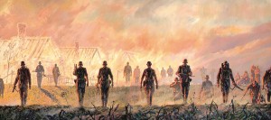 На сумленні фашысцкіх карнікаў больш за 9000 спаленых беларускіх вёсак