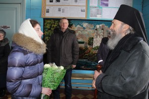 Сустрэча Архіепіскапа Полацкага і Глыбоцкага Феадосія ў царкве