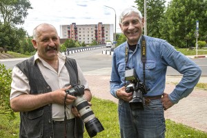 фатографы Валерый Кавалёнак і Валянцін Гарадзецкі